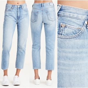 True Religion Light Blue Boyfriend Jeans